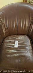 MaxSold Auction: Contemporary Brown Genuine Leather Club Chair - Kingston (Ontario, Canada) PARTNER MANAGED Moving Online Auction - Fernmoor Drive