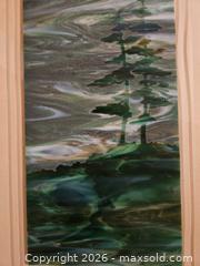 MaxSold Auction: Framed Stained Glass by Richard Bond, approx 10 x 16 in - Kingston (Ontario, Canada) PARTNER MANAGED Moving Online Auction - Fernmoor Drive