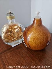 MaxSold Auction: Glass Tabletop Oil Lamp, Set of 2 - Kingston (Ontario, Canada) PARTNER MANAGED Moving Online Auction - Fernmoor Drive