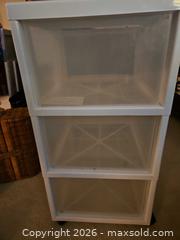 MaxSold Auction: Gracious Living Plastic 3-Drawer Storage Cart with Casters - Kingston (Ontario, Canada) PARTNER MANAGED Moving Online Auction - Fernmoor Drive