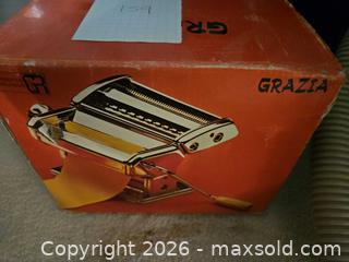 MaxSold Auction: Grazia Chrome-Plated Pasta Machine — Made in Italy - Kingston (Ontario, Canada) PARTNER MANAGED Moving Online Auction - Fernmoor Drive
