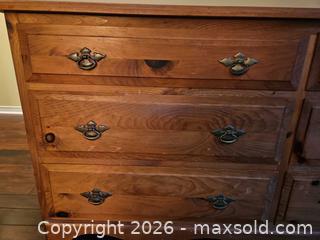 MaxSold Auction: House of Brougham Solid Wood Rustic 6-Drawer Dresser with Antique Brass Pulls - Kingston (Ontario, Canada) PARTNER MANAGED Moving Online Auction - Fernmoor Drive