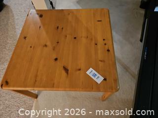 MaxSold Auction: IKEA Pine Kids' Square Table, Natural Light Brown - Kingston (Ontario, Canada) PARTNER MANAGED Moving Online Auction - Fernmoor Drive