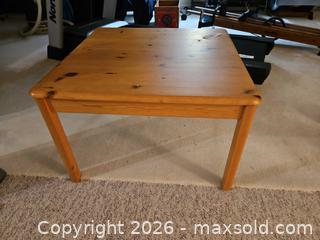 MaxSold Auction: IKEA Pine Kids' Square Table, Natural Light Brown - Kingston (Ontario, Canada) PARTNER MANAGED Moving Online Auction - Fernmoor Drive