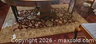 MaxSold Auction: Large Red/Burgundy and Beige Floral Wool Area Rug (Machine-made) - Kingston (Ontario, Canada) PARTNER MANAGED Moving Online Auction - Fernmoor Drive