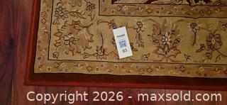 MaxSold Auction: Large Red/Burgundy and Beige Floral Wool Area Rug (Machine-made) - Kingston (Ontario, Canada) PARTNER MANAGED Moving Online Auction - Fernmoor Drive
