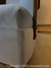 MaxSold Auction: Light Blue Velvet Rocker with Tufted Back and Armrests - Kingston (Ontario, Canada) PARTNER MANAGED Moving Online Auction - Fernmoor Drive