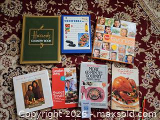 MaxSold Auction: Lot of 7 Cookbooks, Hardcover & Paperback, Mixed Cuisines - Kingston (Ontario, Canada) PARTNER MANAGED Moving Online Auction - Fernmoor Drive