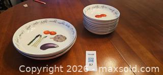 MaxSold Auction: Maxwell & Williams Alfresco Floral Porcelain Bowls, Set of 10 - Kingston (Ontario, Canada) PARTNER MANAGED Moving Online Auction - Fernmoor Drive