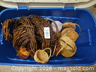 MaxSold Auction: Mixed Grapevine Wreaths, Wicker Baskets & IKEA Cork Trivets with Tote - Kingston (Ontario, Canada) PARTNER MANAGED Moving Online Auction - Fernmoor Drive