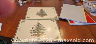 MaxSold Auction: Pimpernel Christmas Tree Placemats, 2 Sets of 4 - Kingston (Ontario, Canada) PARTNER MANAGED Moving Online Auction - Fernmoor Drive