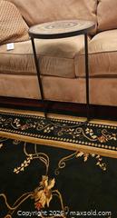 MaxSold Auction: Round Mosaic Glass Tile Side Table, Black Metal Frame - Kingston (Ontario, Canada) PARTNER MANAGED Moving Online Auction - Fernmoor Drive