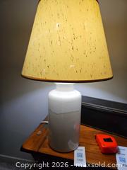 MaxSold Auction: Rustic Beige and White Ceramic Table Lamp - Kingston (Ontario, Canada) PARTNER MANAGED Moving Online Auction - Fernmoor Drive