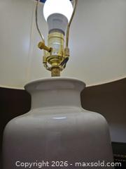 MaxSold Auction: Rustic Beige and White Ceramic Table Lamp - Kingston (Ontario, Canada) PARTNER MANAGED Moving Online Auction - Fernmoor Drive