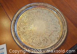 MaxSold Auction: Silver-Plated Ornate Serving Trays and Tea Sugar & Creamer, Made in England - Kingston (Ontario, Canada) PARTNER MANAGED Moving Online Auction - Fernmoor Drive