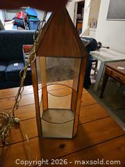 MaxSold Auction: Stained Glass & Metal Hanging Pendant Light with Chain - Kingston (Ontario, Canada) PARTNER MANAGED Moving Online Auction - Fernmoor Drive