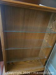 MaxSold Auction: Traditional Medium Oak CD or Display Cabinet with Glass Door - Kingston (Ontario, Canada) PARTNER MANAGED Moving Online Auction - Fernmoor Drive
