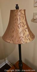 MaxSold Auction: Traditional Table Lamp with Fabric Shade, Antique Bronze Base - Kingston (Ontario, Canada) PARTNER MANAGED Moving Online Auction - Fernmoor Drive