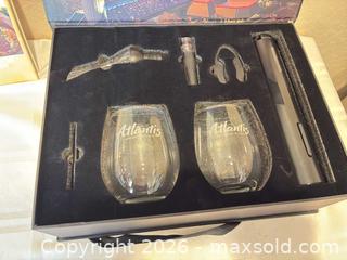 MaxSold Auction: A Brand New Atlantis Casino Wine Accessory Set and a Brand New Wine Book Double-Signed by the Authors - San Jose (California, USA) SELLER MANAGED Downsizing Online Auction - Elm Street (CONDO)