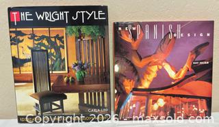 MaxSold Auction: A Couple of Really Nice Design Books: Frank Lloyd Wright and "New Spanish Design" - San Jose (California, USA) SELLER MANAGED Downsizing Online Auction - Elm Street (CONDO)