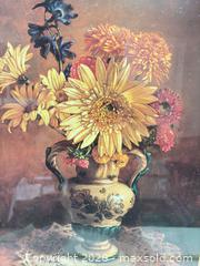 MaxSold Auction: Framed & Signed Print of a Still Life, "Bella, Bella" by American Artist, Lyndall Bass  - San Jose (California, USA) SELLER MANAGED Downsizing Online Auction - Elm Street (CONDO)