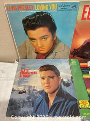 MaxSold Auction: Lot of 7 Elvis Presley Original & Vintage Vinyl LP Records - San Jose (California, USA) SELLER MANAGED Downsizing Online Auction - Elm Street (CONDO)