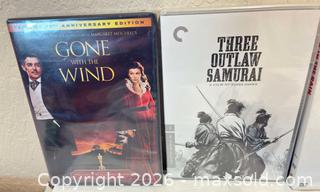 MaxSold Auction: Lot of Brand New (Still Sealed) DVD's: All Classics, "Gone with the Wind," "The Good, Bad and Ugly," "The Great Escape," "Singing in the Rain," More.. - San Jose (California, USA) SELLER MANAGED Downsizing Online Auction - Elm Street (CONDO)