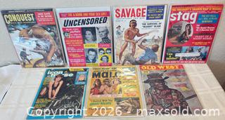 MaxSold Auction: Lot of Men's Pulp Magazines from the 1950's to 1980's: "Conquest," "Uncensored," "Savage." "Old West" and More - San Jose (California, USA) SELLER MANAGED Downsizing Online Auction - Elm Street (CONDO)