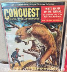 MaxSold Auction: Lot of Men's Pulp Magazines from the 1950's to 1980's: "Conquest," "Uncensored," "Savage." "Old West" and More - San Jose (California, USA) SELLER MANAGED Downsizing Online Auction - Elm Street (CONDO)
