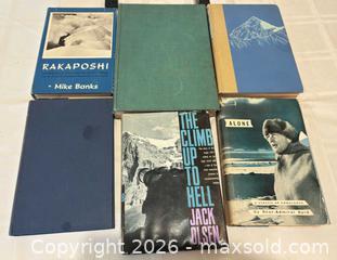 MaxSold Auction: Lot of Vintage Book on Mountaineering, Mountain Climbing, Trekking, and Nature - San Jose (California, USA) SELLER MANAGED Downsizing Online Auction - Elm Street (CONDO)