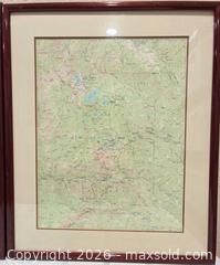 MaxSold Auction: Pair of Framed & Matted USGS Topographical Maps--California - San Jose (California, USA) SELLER MANAGED Downsizing Online Auction - Elm Street (CONDO)