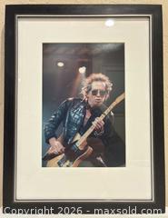 MaxSold Auction: Professionally Framed Concert Photograph of Keith Richards (Rolling Stones) Signed & Dated by Photographer, 2005 - San Jose (California, USA) SELLER MANAGED Downsizing Online Auction - Elm Street (CONDO)