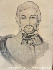 MaxSold Auction: Signed & Numbered Print of a Pencil Portrait by Famed Bay Area Artist, Juan S.E. Archuleta, 1970's - San Jose (California, USA) SELLER MANAGED Downsizing Online Auction - Elm Street (CONDO)