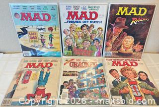 MaxSold Auction: Small Lot of "Mad" (& "Cracked") Magazines from 1982 and 1987 - San Jose (California, USA) SELLER MANAGED Downsizing Online Auction - Elm Street (CONDO)