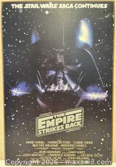 MaxSold Auction: "Star Wars, The Empire Strikes Back," Wooden Wall Plaque, 19" x 13"  - San Jose (California, USA) SELLER MANAGED Downsizing Online Auction - Elm Street (CONDO)
