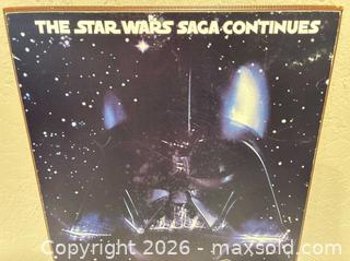 MaxSold Auction: "Star Wars, The Empire Strikes Back," Wooden Wall Plaque, 19" x 13"  - San Jose (California, USA) SELLER MANAGED Downsizing Online Auction - Elm Street (CONDO)