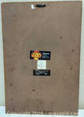 MaxSold Auction: "Star Wars, The Empire Strikes Back," Wooden Wall Plaque, 19" x 13"  - San Jose (California, USA) SELLER MANAGED Downsizing Online Auction - Elm Street (CONDO)