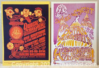 MaxSold Auction: Two Early Original & Psychedelic Family Dog, Avalon Ballroom, Fillmore Era, Rock Concert Posters, FD-36 Big Brother; FD-37 Buffalo Springfield 1966 - San Jose (California, USA) SELLER MANAGED Downsizing Online Auction - Elm Street (CONDO)