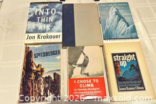 MaxSold Auction: Vintage Books (Six) on Mountaineering, Mountain Climbing, Trekking, and Nature - San Jose (California, USA) SELLER MANAGED Downsizing Online Auction - Elm Street (CONDO)