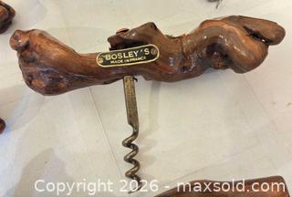 MaxSold Auction: Wine Lot: Ten Vintage French Burlwood Corkscrews, A Chateau St. Julien Wine Plate by Susan Winget, and New Wine Book Double-Signed by the Authors - San Jose (California, USA) SELLER MANAGED Downsizing Online Auction - Elm Street (CONDO)