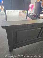 MaxSold Auction: Ashley Signature Design Gray Solid Wood Queen Bed Frame - Lakeland (Florida, USA) PARTNER MANAGED Downsizing Online Auction - Shore Acres Drive