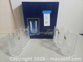 MaxSold Auction: Cristal d'Arques Longchamp Crystal Glass Tumblers, Set of 6 - Lakeland (Florida, USA) PARTNER MANAGED Downsizing Online Auction - Shore Acres Drive