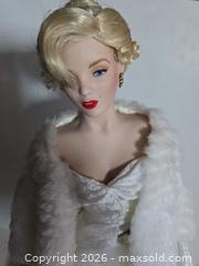 MaxSold Auction: Franklin Heirloom Marilyn Monroe 19in Collectible Fashion Doll - Lakeland (Florida, USA) PARTNER MANAGED Downsizing Online Auction - Shore Acres Drive
