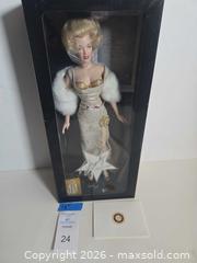 MaxSold Auction: Franklin Mint Millennium Edition 16 in Marilyn Monroe Doll - Lakeland (Florida, USA) PARTNER MANAGED Downsizing Online Auction - Shore Acres Drive