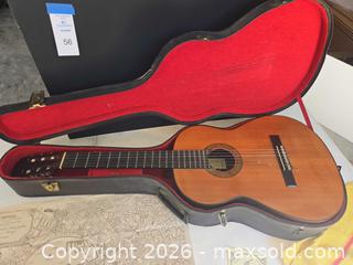 MaxSold Auction: La Guitarreria / George M. Bowden Classical Nylon Guitar, Full Size - Lakeland (Florida, USA) PARTNER MANAGED Downsizing Online Auction - Shore Acres Drive