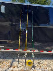 MaxSold Auction: Lot of 3 Calypso & Beach Comber Battlin Stick Fishing Rods - Lakeland (Florida, USA) PARTNER MANAGED Downsizing Online Auction - Shore Acres Drive