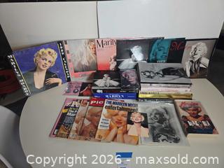 MaxSold Auction: Marilyn Monroe collection — books, magazines, calendars, VHS, pins - Lakeland (Florida, USA) PARTNER MANAGED Downsizing Online Auction - Shore Acres Drive
