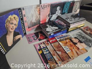 MaxSold Auction: Marilyn Monroe collection — books, magazines, calendars, VHS, pins - Lakeland (Florida, USA) PARTNER MANAGED Downsizing Online Auction - Shore Acres Drive