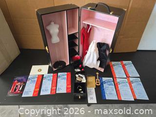 MaxSold Auction: Marilyn Monroe Doll Wardrobe Trunk with Clothing & Accessories - Lakeland (Florida, USA) PARTNER MANAGED Downsizing Online Auction - Shore Acres Drive
