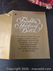 MaxSold Auction: Marilyn Monroe Franklin Heirloom Bisque Porcelain Head Doll, Gold & Red Outfit - Lakeland (Florida, USA) PARTNER MANAGED Downsizing Online Auction - Shore Acres Drive